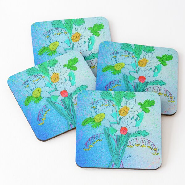 Item preview, Dutchman's Breeches and Daffodil Watercolor in Blue designed and sold by TurnipWilson.