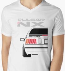 Nissan NX Pulsar Coupe - White Men's V-Neck T-Shirt