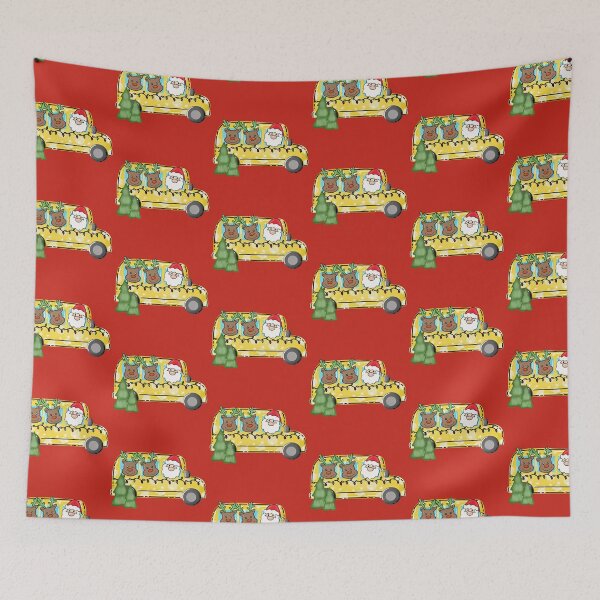 Item preview, CHRISTMAS SCHOOL BUS designed and sold by JavierShih.