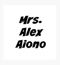 Mrs. Alex Aiono Photographic Print