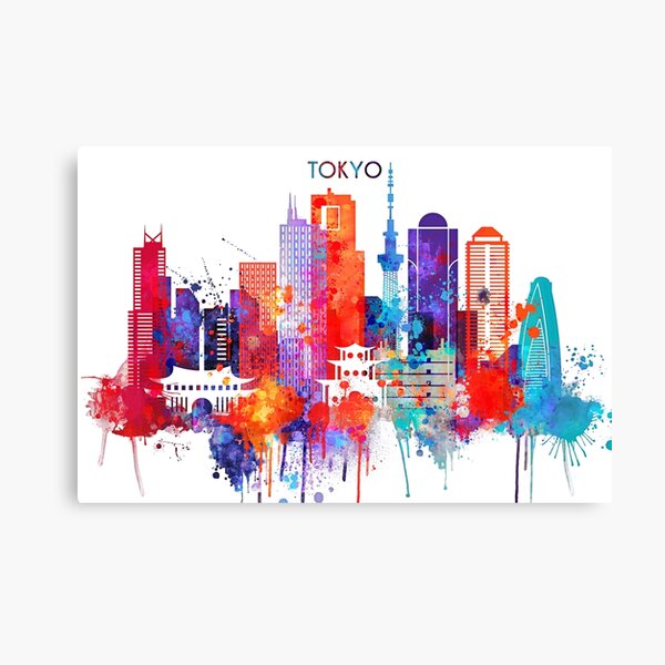 Tokyo Skyline Wall Art Print Poster Tokyo Cityscape New Home Gift