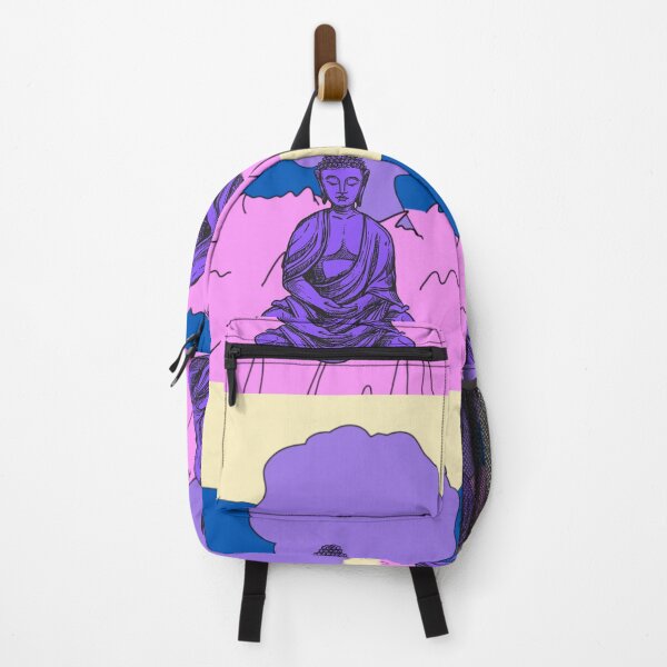 Item preview, Vibrant Pink Purple and Blue Buddha Graphic designed and sold by WonderfulHumans.