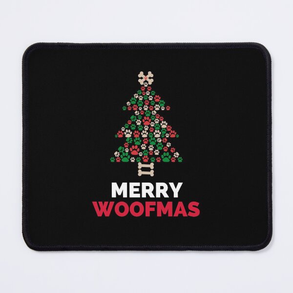 Item preview, Merry Woofmas Christmas Lights Festive Baubles Scene Dog - Christmas Dog Lover - Funny designed and sold by ExploreTheStore.