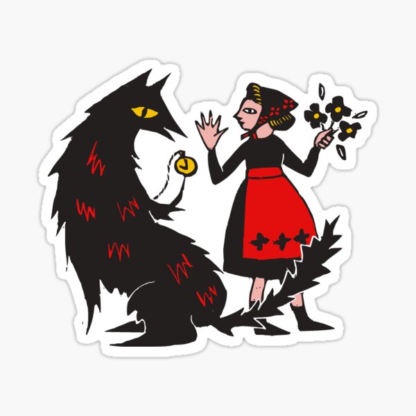 What's the time, Mr Wolf Sticker