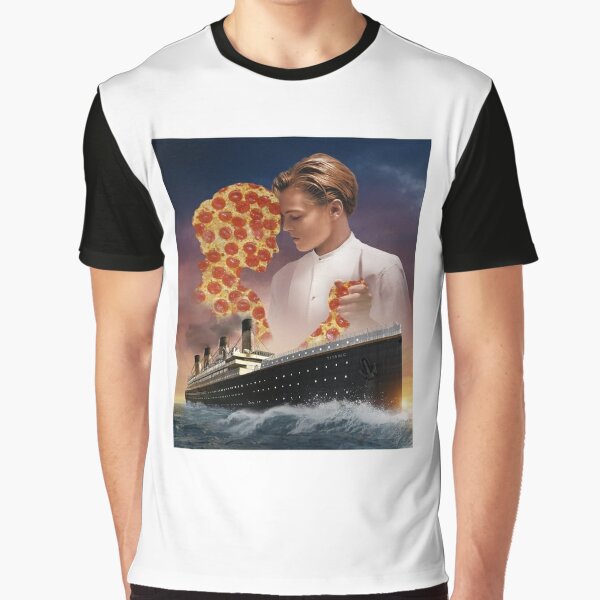 Titanic Pizza Graphic T-Shirt