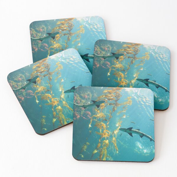 Item preview, Sharks and reeds underwater scene designed and sold by KraftsbyDesign.