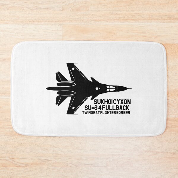 Item preview, Combat Plane Fighter Jet SU 34 Fullblack Worldwar bomber love to fly plane mustang Art Apparel Essential Motivation Inspiration Joy Mood  Funny Halloween designed and sold by DesignByHeartUK.