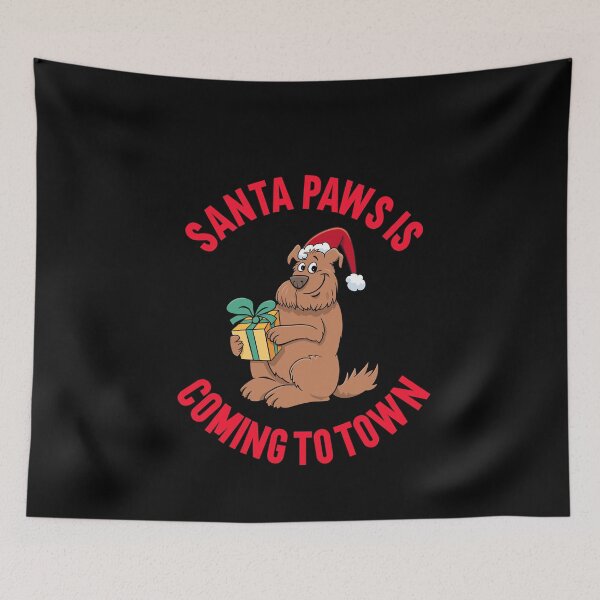 Item preview, Santa Paws Is Coming To Town designed and sold by Hema Thilakaratne.