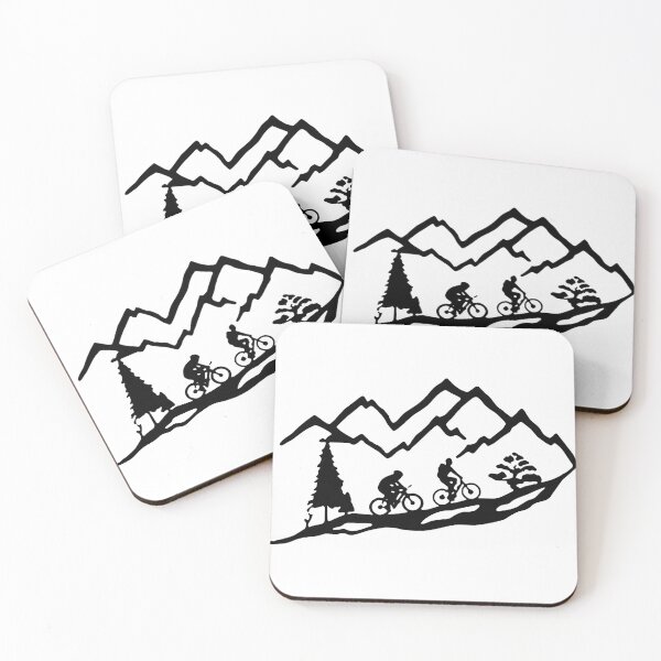 Item preview, Mountain Bike Heartbeat Funny Biker Bicycle Cycling Art Design Happy Apparel Essential Inspiration Joy Mood Funny designed and sold by DesignByHeartUK.