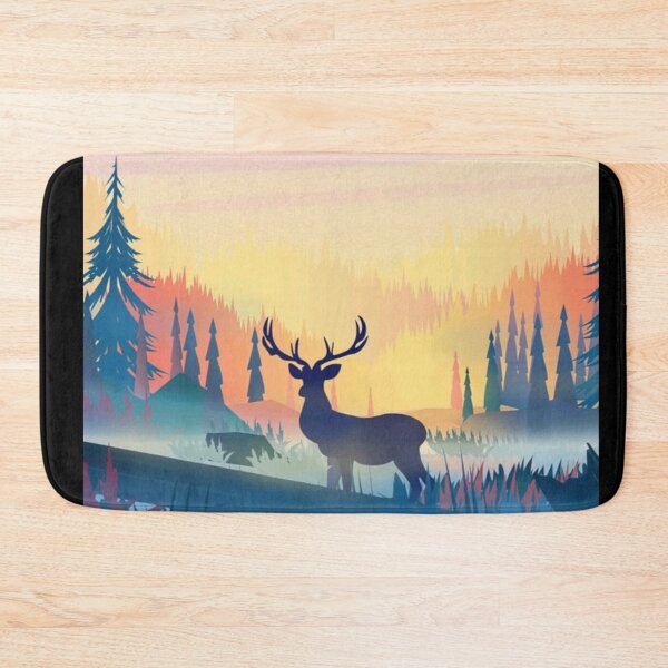 Item preview, Minimal colourful forest scenery illusional art designed and sold by Bkstores.