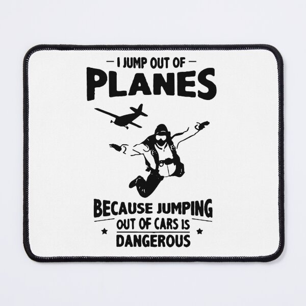 Item preview, Skydiving Love I jump out of planes because jumping out of cars is danerous Parachute Para Jumping Skydive Gift Premium Apparel Funny Holiday Xmas designed and sold by DesignByHeartUK.