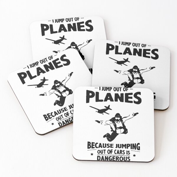 Item preview, Skydiving Love I jump out of planes because jumping out of cars is danerous Parachute Para Jumping Skydive Gift Premium Apparel Funny Holiday Xmas designed and sold by DesignByHeartUK.
