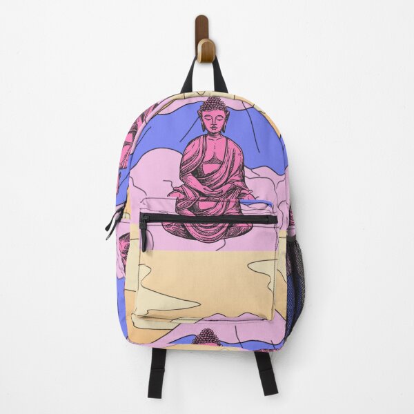 Item preview, Vibrant Pink Purple and Yellow Buddha Graphic designed and sold by WonderfulHumans.