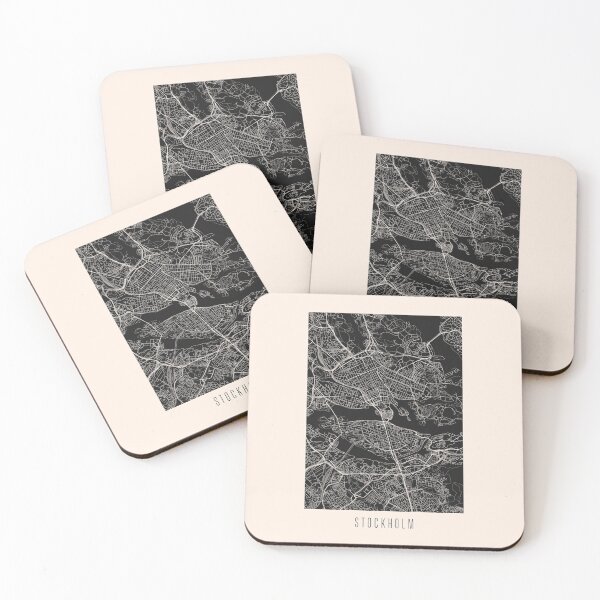 Item preview, Stockholm City Street Map Dark designed and sold by Teecha.
