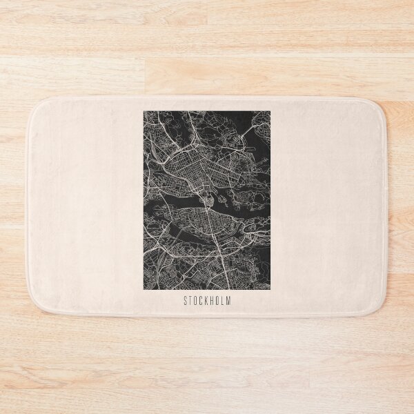 Item preview, Stockholm City Street Map Dark designed and sold by Teecha.