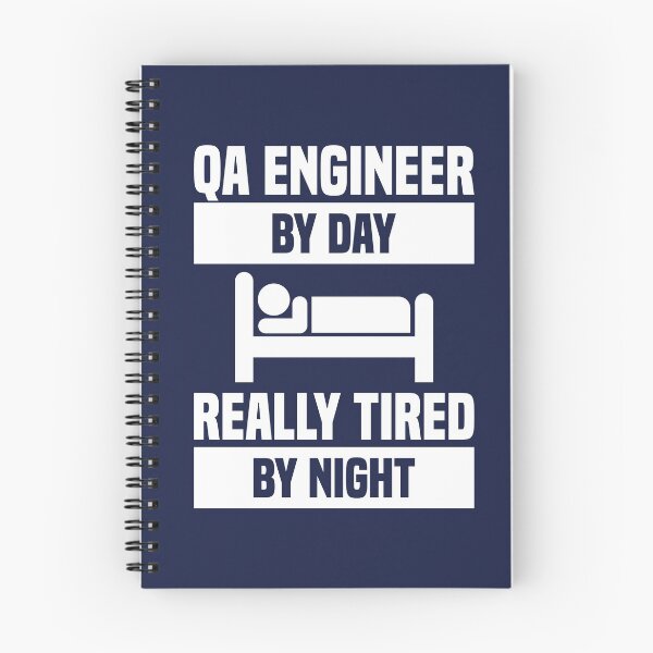 Item preview, Ingeniero de control de calidad durante el día, muy cansado por la noche designed and sold by TashaVector.