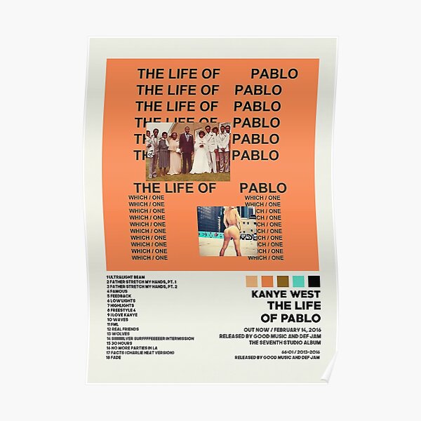 kanye life of pablo release party poster