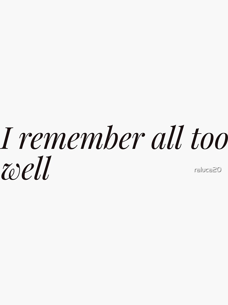 Thumbnail 3 of 3, Sticker, All Too Well (Taylor’s Version) Lyrics designed and sold by raluca20.