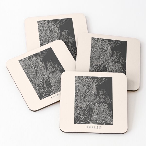 Item preview, Copenhagen City Street Map Dark designed and sold by Teecha.