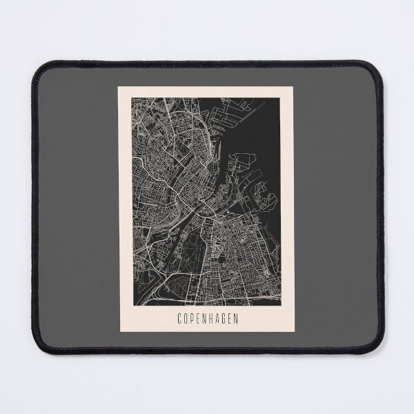 Item preview, Copenhagen City Street Map Dark designed and sold by Teecha.