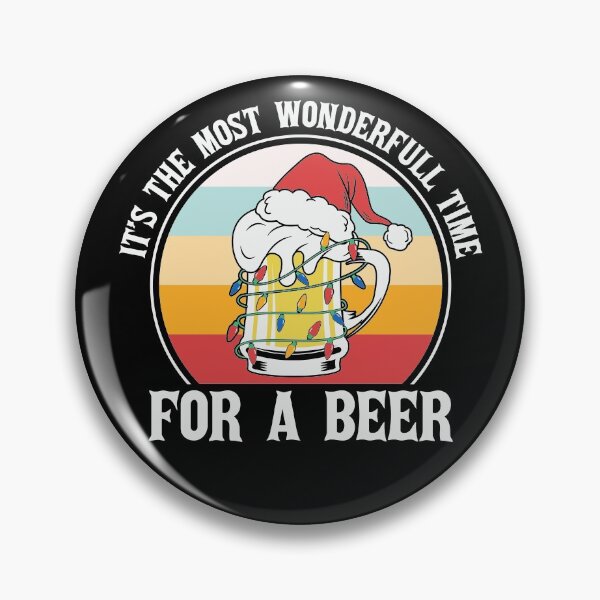 Item preview, It's The Most Wonderful Time For A Beer Merry Christmas Santa Hat Xmas Funny Drinking Jokes Satire designed and sold by Simplyy  Unique.