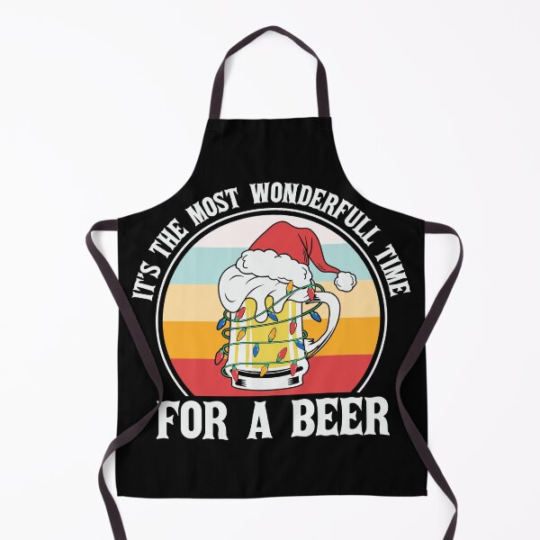 Item preview, It's The Most Wonderful Time For A Beer Merry Christmas Santa Hat Xmas Funny Drinking Jokes Satire designed and sold by Simplyy Unique.