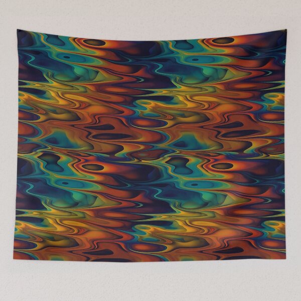 Item preview, Diseño de arte colorido líquido Mystic Rainbow designed and sold by Youpattern.