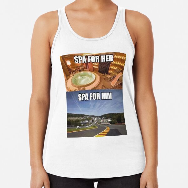 Spa for Him & Spa for Her Racerback Tank Top