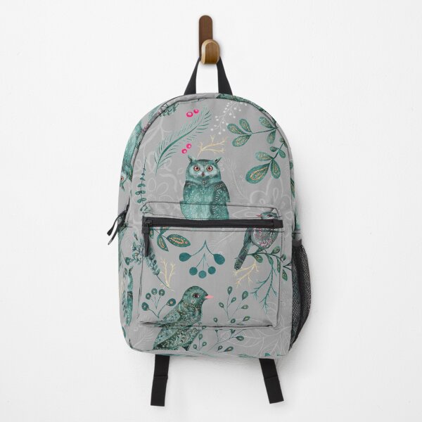 Item preview, Birds Nature Teal Print designed and sold by PurpleJelly.