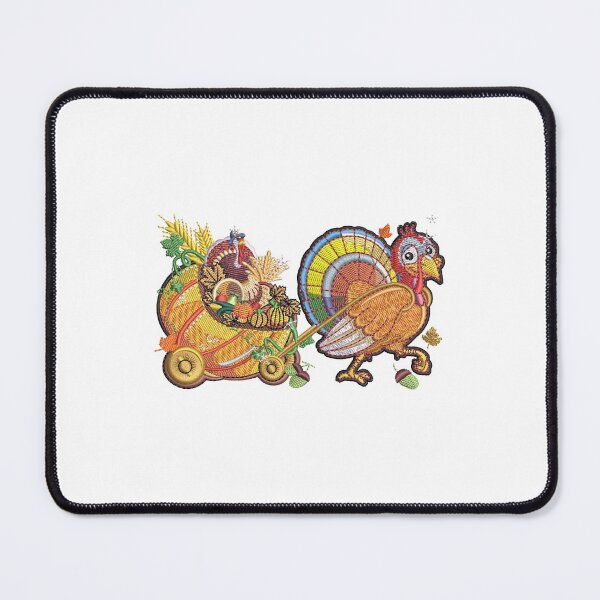 Item preview, Turkey With Goodies Thanksgiving Embroidery Design designed and sold by Cre8iveSkill.