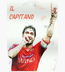 Francesco Totti "IL Capitano" ROMA Poster