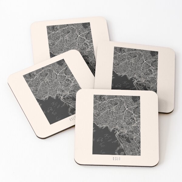 Item preview, Oslo City Street Map Dark designed and sold by Teecha.