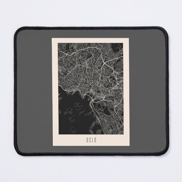 Item preview, Oslo City Street Map Dark designed and sold by Teecha.