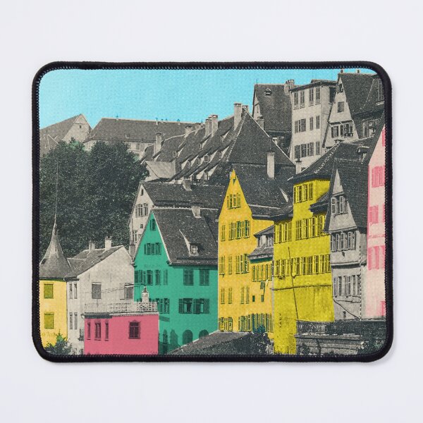 Item preview, beautiful view of Tübingen Neckarfront with Hölderlin Tower, Baden-Württemberg designed and sold by Mauswohn.