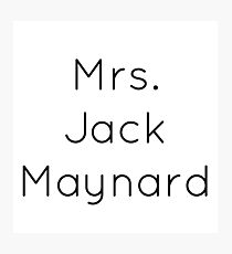 Mrs. Jack Maynard Photographic Print