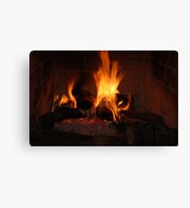 Fireplace Canvas Print