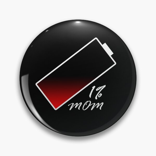 Item preview, t-shirt low battery mom 1% designed and sold by vilma3000.