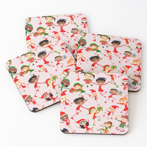 Item preview, Christmas Elves Seamless designed and sold by KraftsbyDesign.