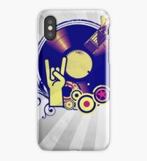 Music Collage Rays iPhone Case/Skin