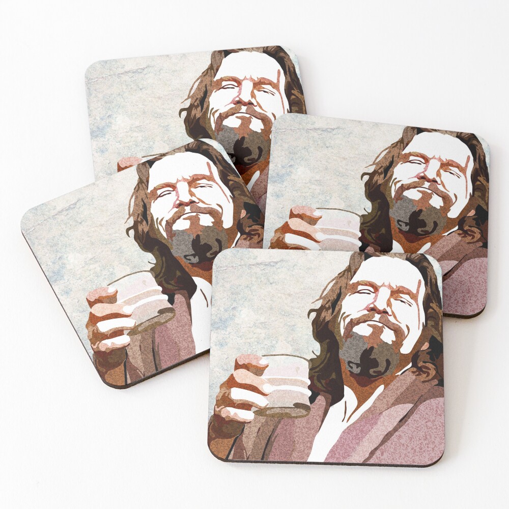 Big Lebowski DUDE Portrait Coasters (Set of 4)