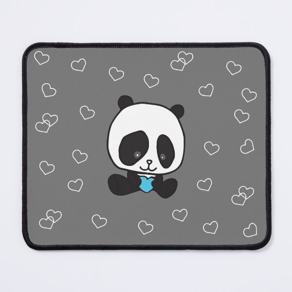 Item preview, Cute Panda Holding Heart Art Print designed and sold by lineartdesigns.