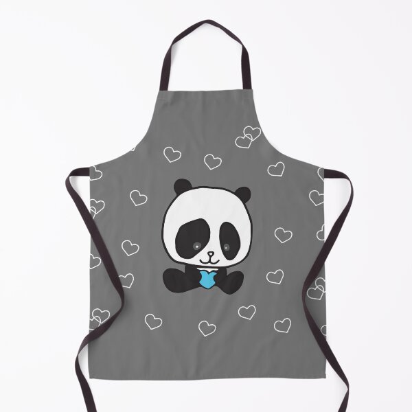 Artikelvorschau, Cute Panda Holding Heart Art Print entworfen und verkauft von lineartdesigns.