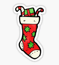 cartoon christmas stockings Sticker