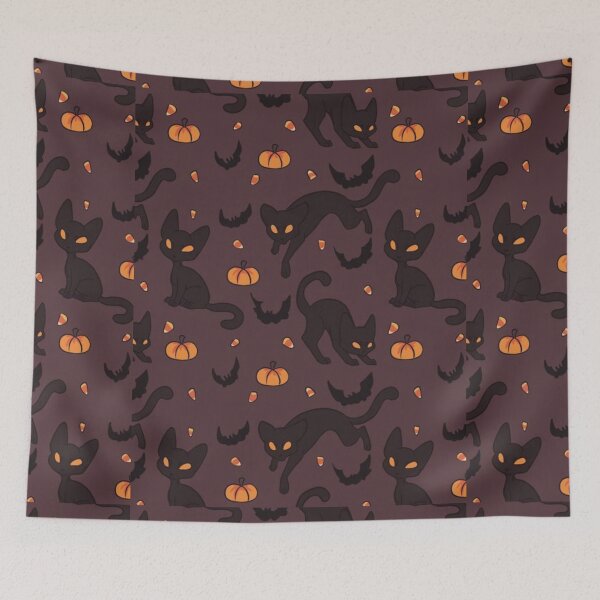 Item preview, halloween cat designed and sold by Thehecticstore.