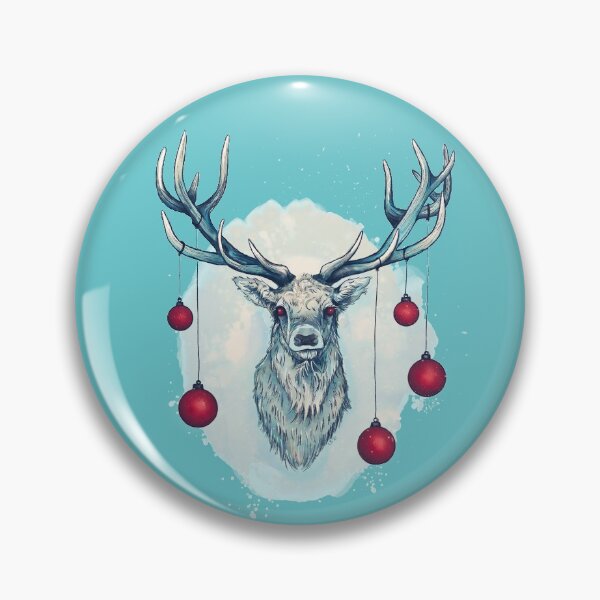 Item preview, Creepy Witchy Christmas Buck Winter Solstice designed and sold by MoonsugarVision.
