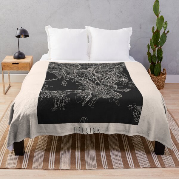 Item preview, Helsinki City Street Map Dark designed and sold by Teecha.