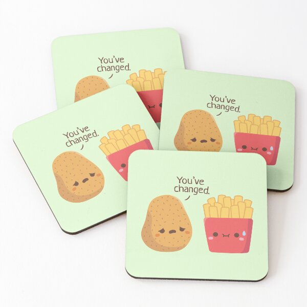 Item preview, Cute Potato And French Fries, You Have Changed designed and sold by rustydoodle.