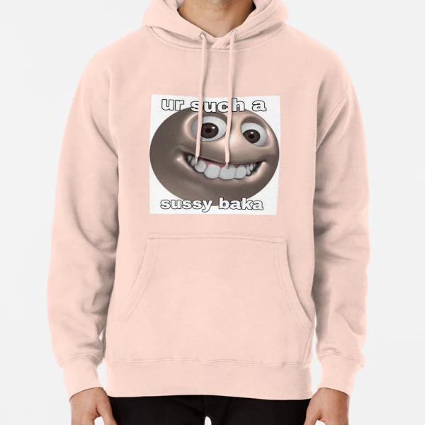  Sussy Baka Funny Sus Meme Pullover Hoodie : Clothing