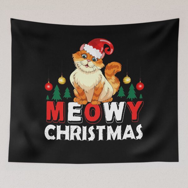 Item preview, Meowy Christmas | Funny Festive Season Cat 2021 designed and sold by thecooltable.
