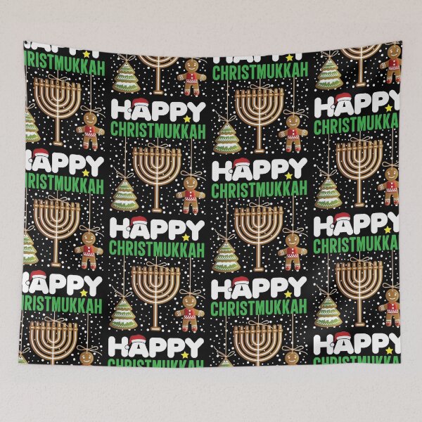 Item preview, Happy Christmukkah Jewish Christmas Hanukkah Menorah Cookie designed and sold by GravitiTees.